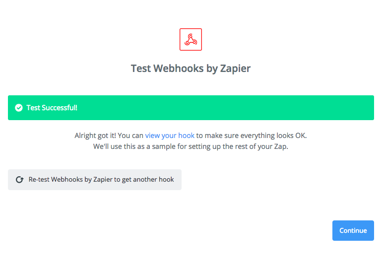 test zapier connection